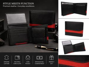 Vintage Genuine Leather <b>Wallet</b> Handmade Bifold <b>Wallet</b> with ID Window Available at Bulk Quantity from India - Product Image 5