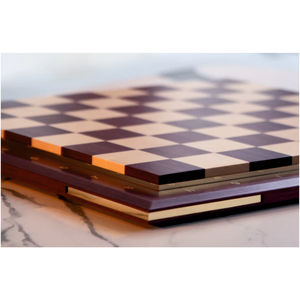 Ensemble d'échecs en bois massif de qualité supérieure, échiquier en bois violet fait à la main, décoration de luxe pour la maison, jeu de stratégie, idées de cadeaux d'entreprise - Product Image 5
