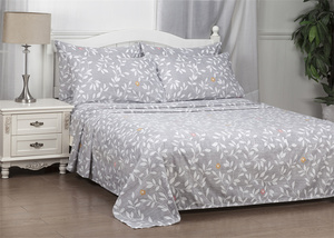 Wholesale OEM Flower Printing <b>Sheets</b> Bedding Set 100% Polyester Microfiber Bed <b>Sheet</b> Set for Sale - Product Image 2