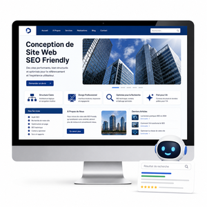Conception de site web optimisé pour le référencement pour les petites entreprises avec une clarté de conception, une recherche optimisée et une structure IA prête à l'emploi. - Product Image 1
