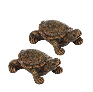 Bronze Tortue Sculpture Décoratif Showpiece Articles Ensemble de 2 Gros Solide Tortue Objets et Figurine Meilleurs Prix - Product Image 1