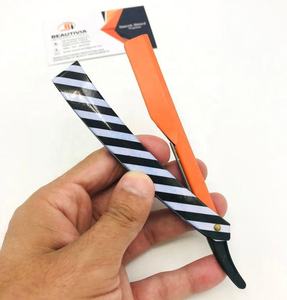 Hoja reemplazable de etiqueta privada personalizada, maquinilla de afeitar profesional de peluquero, hoja expuesta de acero inoxidable para afeitar - Product Image 1