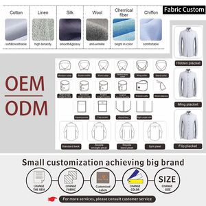 เสื้อเชิ้ตเดรสแขนยาวผู้ชาย สีพื้น ปกคอพับ ผ้าป๊อปลินคอตตอน กันยับ ใส่ได้ทั้งฤดูใบไม้ผลิ - Product Image 3