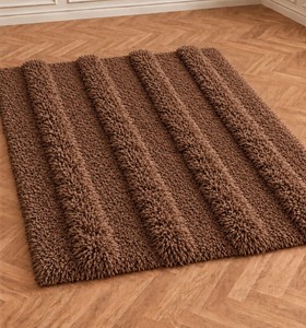 Tapis en laine à poils longs noués à la main, tapis de luxe faits à la main en laine pour salon, tapis shaggy de luxe faits à la main en laine - Product Image 2