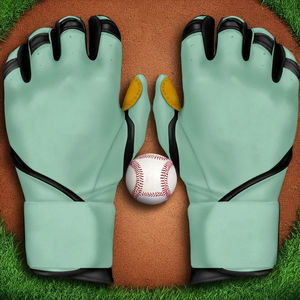 <b>Light</b> Green Batting Gloves Ambidextrous Microfiber Knit Fabric <b>Pull</b> On Comfortable Unisex Adult Training Glove - Product Image 1