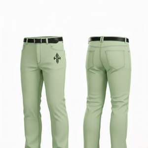 กางเกงยีนส์ผู้ชายคุณภาพสูง 100% ผ้าฝ้าย เบาสบาย ระบายอากาศได้ดี ทรงลำลอง ซักแบบวินเทจ ทรงตรงปานกลาง ผลิตโดย RIVIAN ATLANTIC - Product Image 6