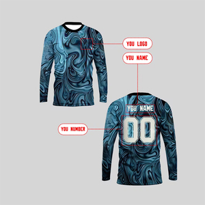 เสื้อยืดกีฬาคุณภาพสูง พิมพ์ลายแบบซับลิเมชั่น ผ้าโพลีเอสเตอร์ 100% คอกลม ทรงพูลโอเวอร์ ดีไซน์ล่าสุด สำหรับผู้ชาย - Product Image 2