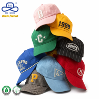 Casquette de baseball personnalisée brodée, effet délavé, couleurs variées, style Campus League Rétro Sport Dad Hat, vente en gros, ODM, OEM, usine