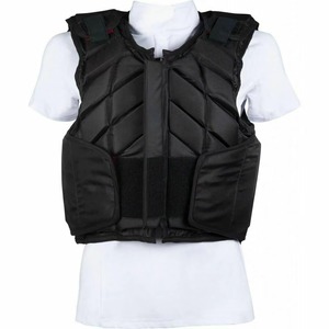 Chaleco Protector de Neopreno Negro Unisex con Cierre de Cremallera, Sin Mangas, para Montar a Caballo, Diseño Sólido Impermeable - Product Image 4