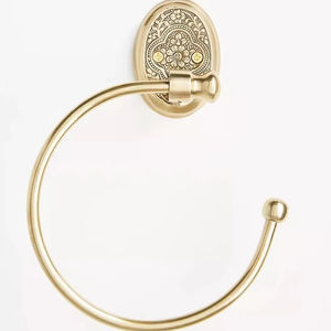 Elegante Anillo para Toallas de Baño de Aluminio, Soporte de Pared, Compatible con Estilos de Decoración Contemporáneos, Escandinavos y Minimalistas - Product Image 1