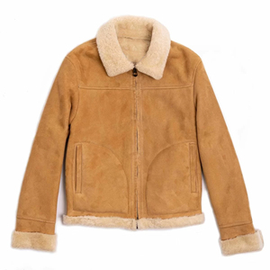 Veste bomber en cuir véritable marron foncé pour femme TASHU INTERNATIONAL, coque en coton, doublure en polyester, veste imperméable écologique - Product Image 3