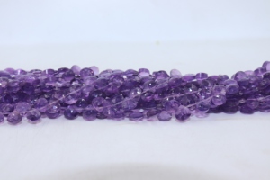 Perles en améthyste africaine naturelle en forme de cœur, 7 mm, 8 pouces, pour la fabrication de colliers - Product Image 5