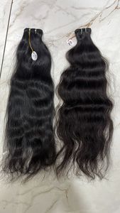 Extensiones de Cabello Remy Virgen Indio Teñido Claro Premium para Máquina, Estilo Liso Sedoso con Doble Trama Genius y Decoloración - Product Image 2