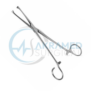 คีมจับ Clover Tonsil Pillar Grasping Forceps ทำจากสแตนเลส สำหรับศัลยกรรมตกแต่ง ใช้ซ้ำได้ ได้รับการรับรองมาตรฐาน CE แบบใช้มือ ขนาด 20 ซม. สำหรับการผ่าตัด - Product Image 3