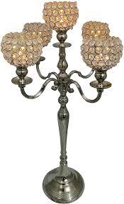 Elegant Gold <b>Crystal</b> 5 Arm Candelabra Candle <b>Stand</b> - Product Image 4