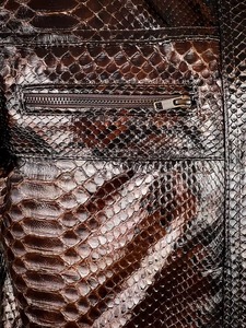 Custom Designer Python Pattern <b>Leather</b> <b>Jacket</b> Men Genuine <b>Leather</b> OEM ODM Factory Sample Service Available Today - Product Image 2