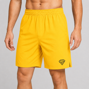 Pantalones Cortos Deportivos Amarillos para Hombre con Logotipo Personalizado, de Secado Rápido, para Gimnasio, Entrenamiento, Ropa Deportiva Informal, para Correr, Venta al Por Mayor - Product Image 5