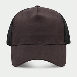 Wholesale Custom 5 Panel Mesh Trucker Hat Embroidered Logo Snapback <b>Outdoor</b> Beach Fashion Polyester - Product Image 5