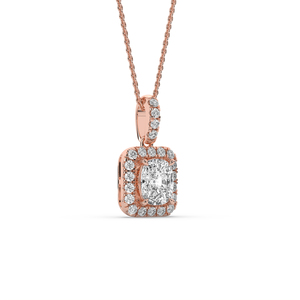 IGI Certified 3 Ct Cushion cut Lab Grown Diamond Pendant 925 <b>Silver</b> Unique Style Lightweight Brilliant Cut Wedding Fine Jewelry - Product Image 5