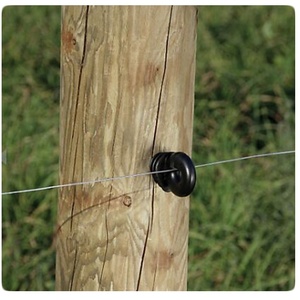 Fence Ring Post Wood Post Insulator with Insulator Socket <b>Tool</b> Electric Fence Insulator - Product Image 5