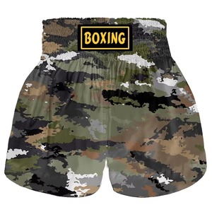 Pantalones Cortos de Muay Thai Personalizados con Logotipo OEM, Pantalones Cortos de Boxeo Sublimados, Ligeros y Transpirables, Pantalones Cortos de Entrenamiento de Kickboxing para Hombre - Product Image 1