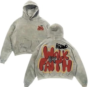 100% Cotton Custom Hoodie Heavyweight Oversized Sweatshirt Unisex Blank Hooded Pullover with Logo Printing Wholesale - Product Image 3