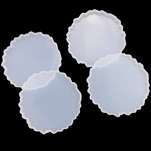 Premium Natural Marble Coasters Round <b>Corner</b> Stone Tabletop <b>Protectors</b> for Home Office Gifting - Product Image 2