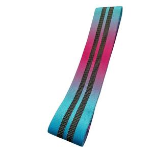 Bandes de Résistance en Tissu Arc-en-ciel en Gros, Logo Personnalisé, Patch Vierge, Bande Élastique Antidérapante pour Hanches, pour Entraînement en Salle de Sport et Fitness - Product Image 4
