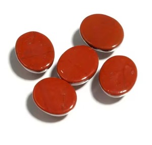 Compre Jaspe Rojo Natural en Forma Ovalada, Cabujón Calibrado de Base Plana para la Fabricación de Joyas por Alif Crystal and Agate - Product Image 4