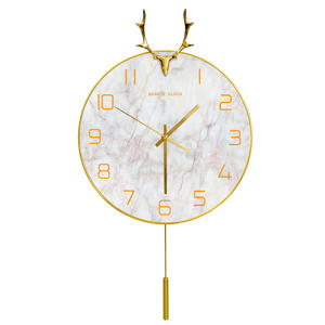 Horloge murale en métal de la plus haute qualité, idéale pour les intérieurs rustiques et contemporains, magnifiquement conçue par KHOOSI OVERSEAS. - Product Image 5