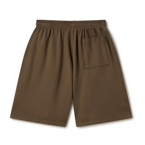 Pantalones Cortos Deportivos de Primera Calidad para Hombre, con Logotipo Personalizado Bordado, Color Marrón, Corte Regular, Fabricación Propia - Product Image 3