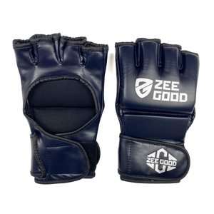 OEM Service Men MMA PU Boxing Gloves Pakistan Made Durable Material Best Price Men <b>Half</b> Finger MMA Gloves - Product Image 1
