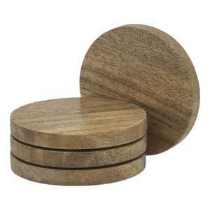 Durable Handmade Classic Wooden Non-Folding Coasters for Coffee Tea & Mug <b>Drinks</b>-Kitchen Use - Product Image 6