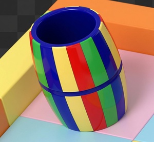 Juego de Plástico Colorido para Jugar en Interiores con Bloques de Construcción y Cuadrícula Numerada para Área de Juegos Infantiles - Product Image 5