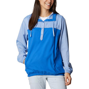Sudadera Ligera Personalizada para Mujer con Bloques de Color, Cierre de Botones a la Mitad, Protección Solar, Ropa Deportiva Transpirable para Exteriores - Product Image 1