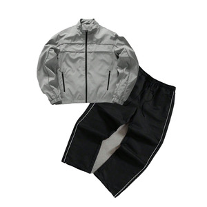 Men's Gray Windproof <b>Racer</b> <b>Jacket</b> Regular Fit Zipper Closure Stand Collar Casual Autumn Wear - Product Image 4