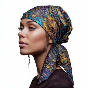 Durags de sublimation de haute qualité, légers, en polyester 100%, pour femmes, style bandana, casquettes imprimées - Product Image 5