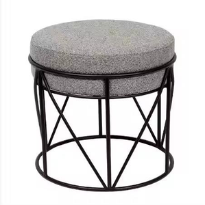 Otomanos de Terciopelo con Base Metálica y Tapizado Acolchado, Diseño Moderno, Excelente Acabado, Última Llegada, para Restaurantes y Hoteles - Product Image 5