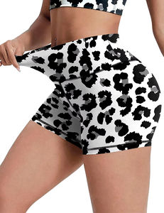 กางเกงขาสั้นผู้หญิงทรงสควอท ไร้ตะเข็บ ยกกระชับสะโพก ดีไซน์ใหม่สำหรับฤดูร้อน เหมาะสำหรับออกกำลังกาย ยิม โยคะ รับสกรีนโลโก้แบรนด์ - Product Image 3