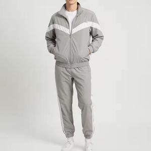 Men's Orange Solid 2 in 1 Loose Fit Full <b>Zip</b> Stand Collar Casual Sportswear Set Winter Wear Breathable Polyester Fabric - Product Image 3
