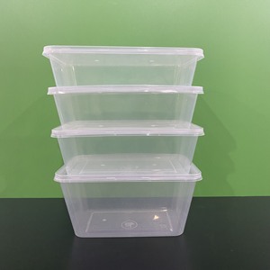 2026 New Design Best quality Eco-friendly Transparent Injection Rectangle Disposable 650ml Plastic Food Container with Lids - Product Image 3