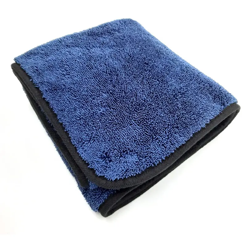 Корейское полотенце из микрофибры для Сушки автомобиля, вязаная ткань с витой обмоткой, мягкая тесьма 550 г/м2, 63x90 см, необходимое большое полотенце для автопечати