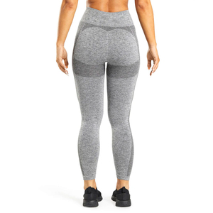 Leggings de sport pour femmes, taille haute, sans couture, extensibles, pour yoga, fitness et course à pied, tenue athlétique ajustée - Product Image 2