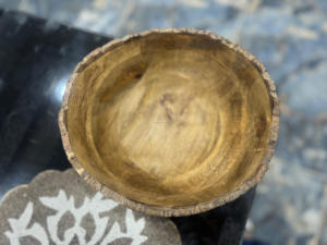 Ensaladera Vintage Ecológica de Madera de Acacia, Hecha a Mano, Color Madera Natural, Diseño de Granos de Fruta, Boca Poco Profunda, Vajilla para Fiestas en Oferta - Product Image 6