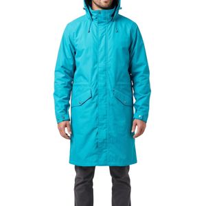 Tactical Olive Green Long Windbreaker Waterproof Zipper Hooded High-Density Fabric Elite Utility Rain Coats - Product Image 5