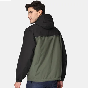 Men's Jackets Lightweight Hooded Windbreaker Water Resistant Full Zip Outdoor Jacket Custom Logo Private Label Supplier - Product Image 2