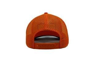 Sporty Daily Wear for Adults, Produced in Vietnam Factory, Adjustable Woven Patch Logo Structured 6 Panel Cool Mesh Trucker Hat - Product Image 4
