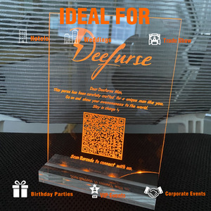 Tarjeta de Presentación Personalizada Premium con Luz LED Recargable, Tarjeta de Presentación Acrílica con Logotipo para Marketing, Promoción y Marca - Product Image 5