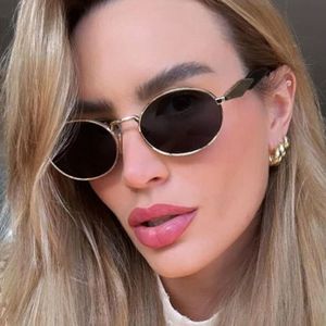 Gafas de Sol Elípticas Punk de Moda, Novedades 2026, Gafas de Sol de Lujo Retro con Protección UV400 para Mujer, Precio de Fábrica al por Mayor - Product Image 2