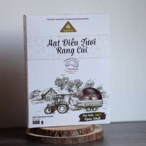 Noix de cajou du Vietnam Dong Phu, prêtes à l'emploi, 500g, grillées avec coques, W240, dans un coffret cadeau en papier de qualité supérieure - Product Image 1